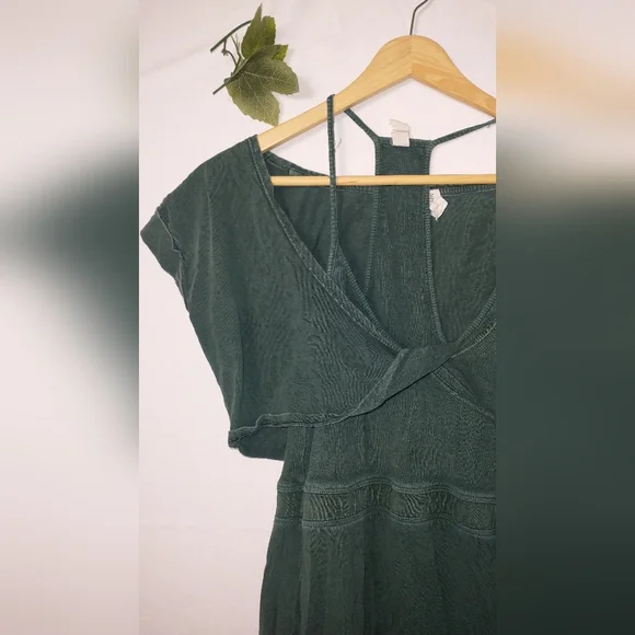 Anthropologie Daily Practice 2 Piece Elegant Green Women's Dress Small - Picture 4 of 10